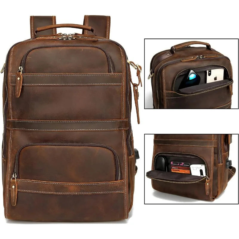 Leather Men's Backpack - Gro Limitless